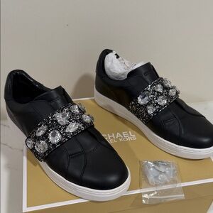 Michael Kors jeweled sneakers new size 9.5